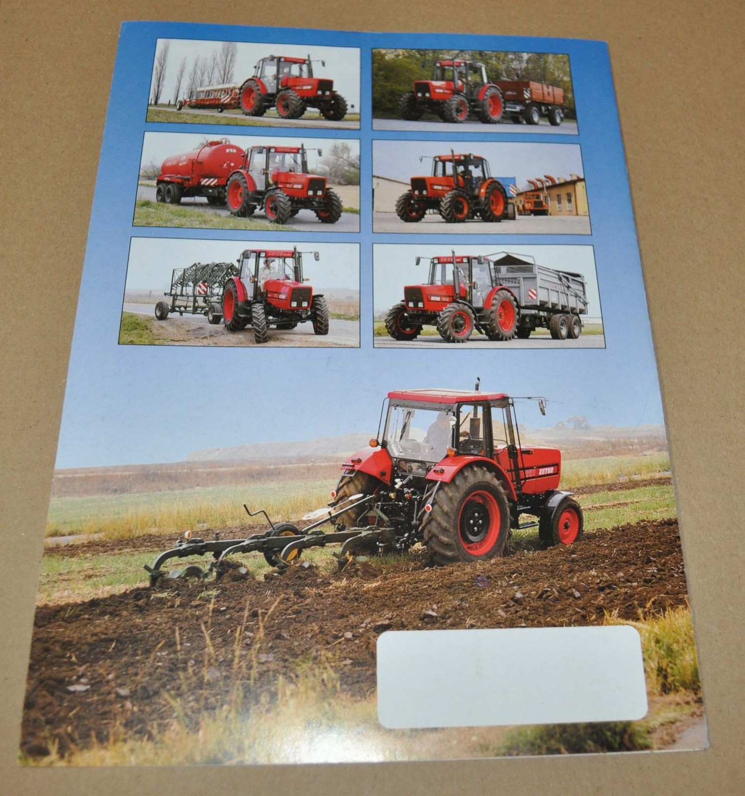 Zetor 9520 9540 Tractor Specification Brochure Prospekt DK