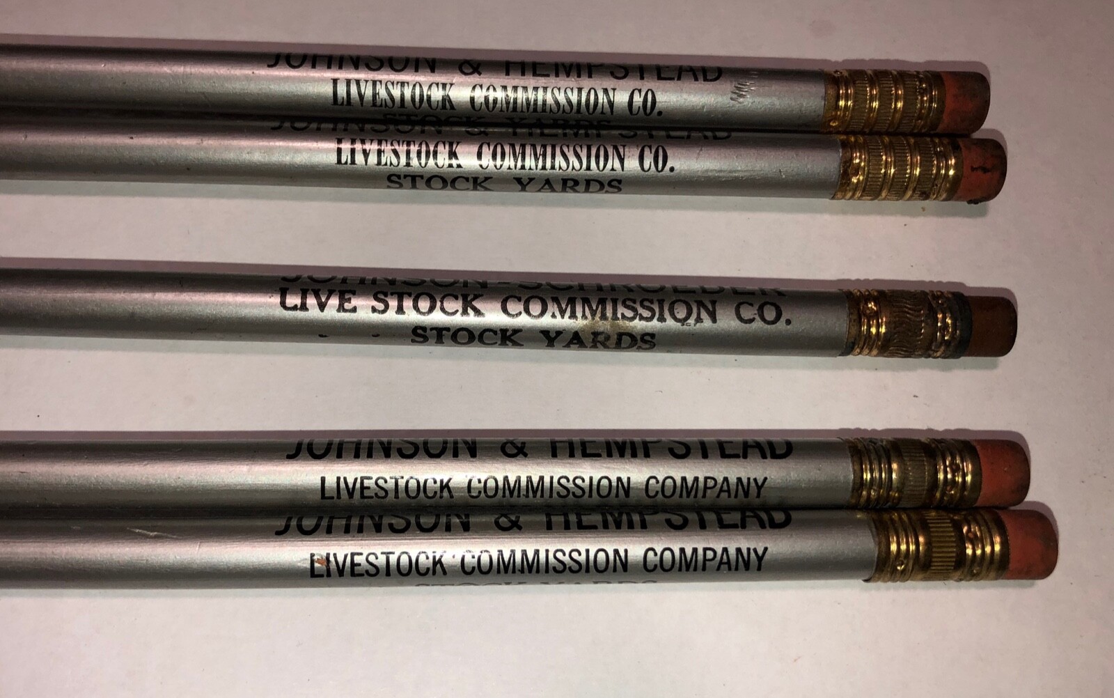 Vintage Sioux City Iowa Johnson Hempstead Livestock Stockyards Unsharpened