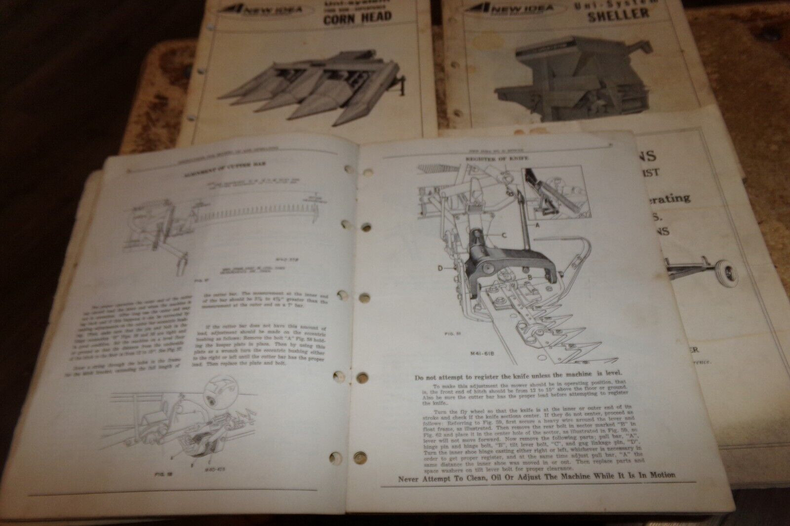 4-lot 1950&rsquo;s-1970&rsquo;s new idea assorted equipment brochures good used