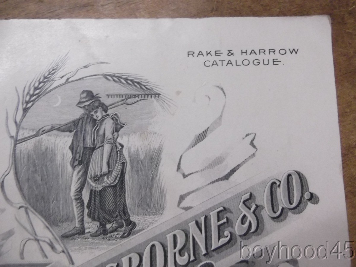 D.M. Osborne & Co., Auburn, NY–FARM IMPLEMENTS, RAKE & HARROW CATALOGUE-Ca 1890
