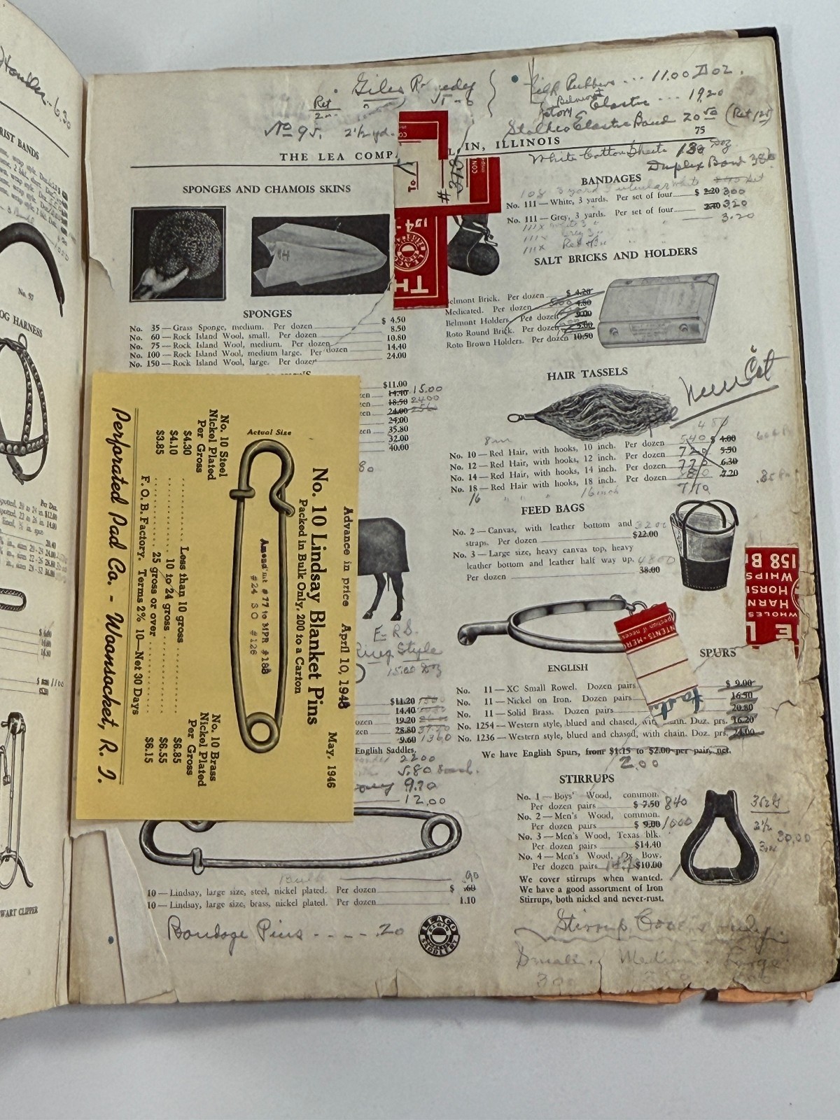 RARE 1890 Lea Co Horse Harness & Implement Catalog Book Saddles Elgin Illinois