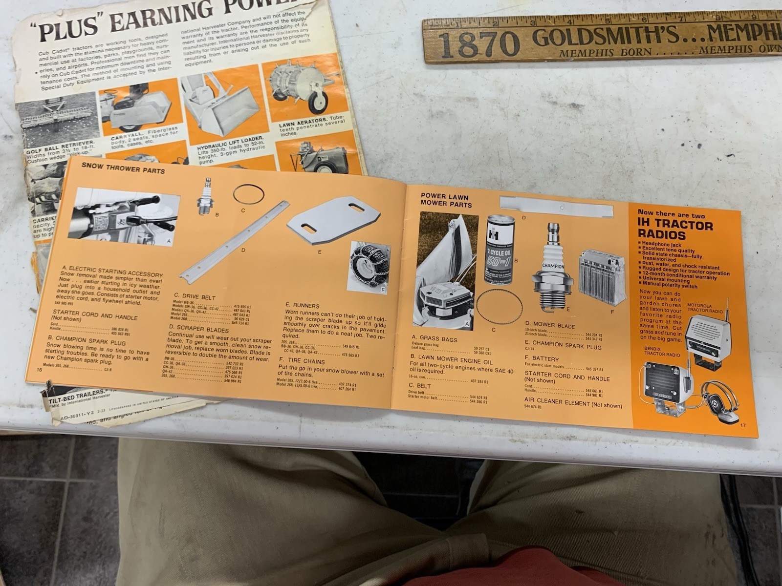2 Cub Cadet IH Advertisements Prospective Buyers Guide Old Vintage Lawn Mower