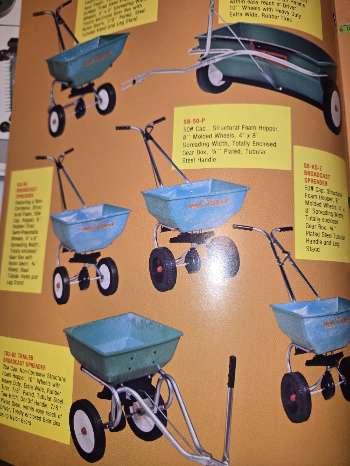 PRECISION PRODUCTS « THE GREEN KEEPERS » SPREADERS AND SWEEPERS BROCHURES