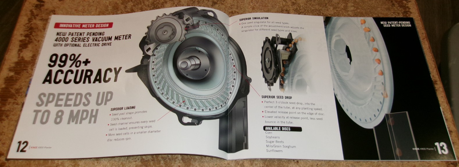 2013 kinze 4900 planter brochure in nice shape used