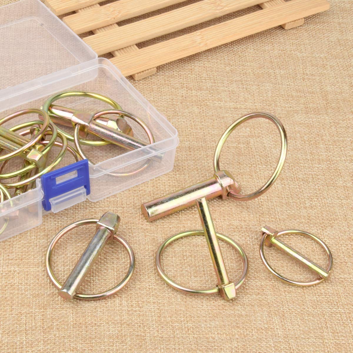 Comonc 21 PCS 3/16 Lynch Pin Lynch Pin Assortment Kit Shaft Locking Pin,Heavy…