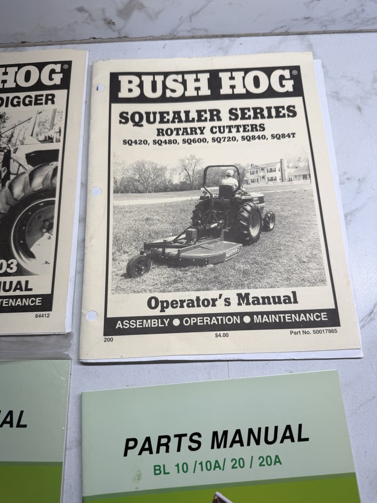 Bush Hog Post Hole Digger Model 2101, 2102, and 2103 Manual & Others