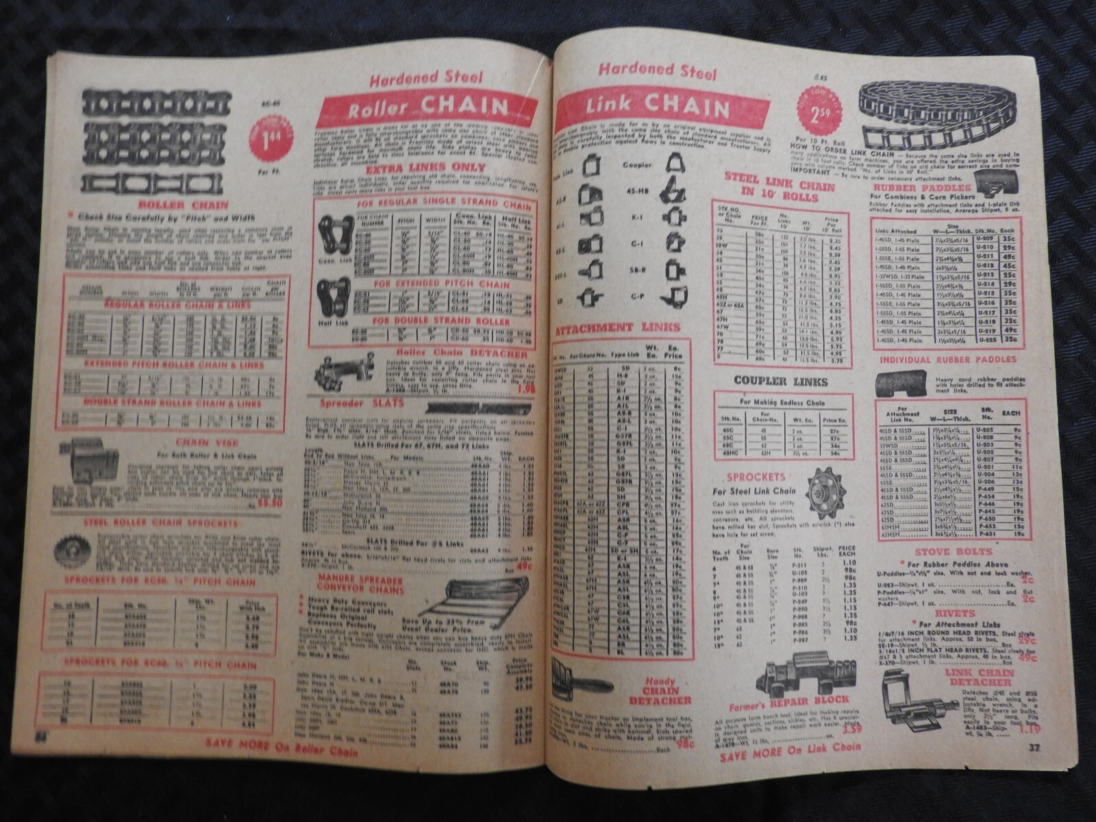 Tractor Supply Company 1961 Parts Catalog Case Ford John Deere MF IH AC Oliver