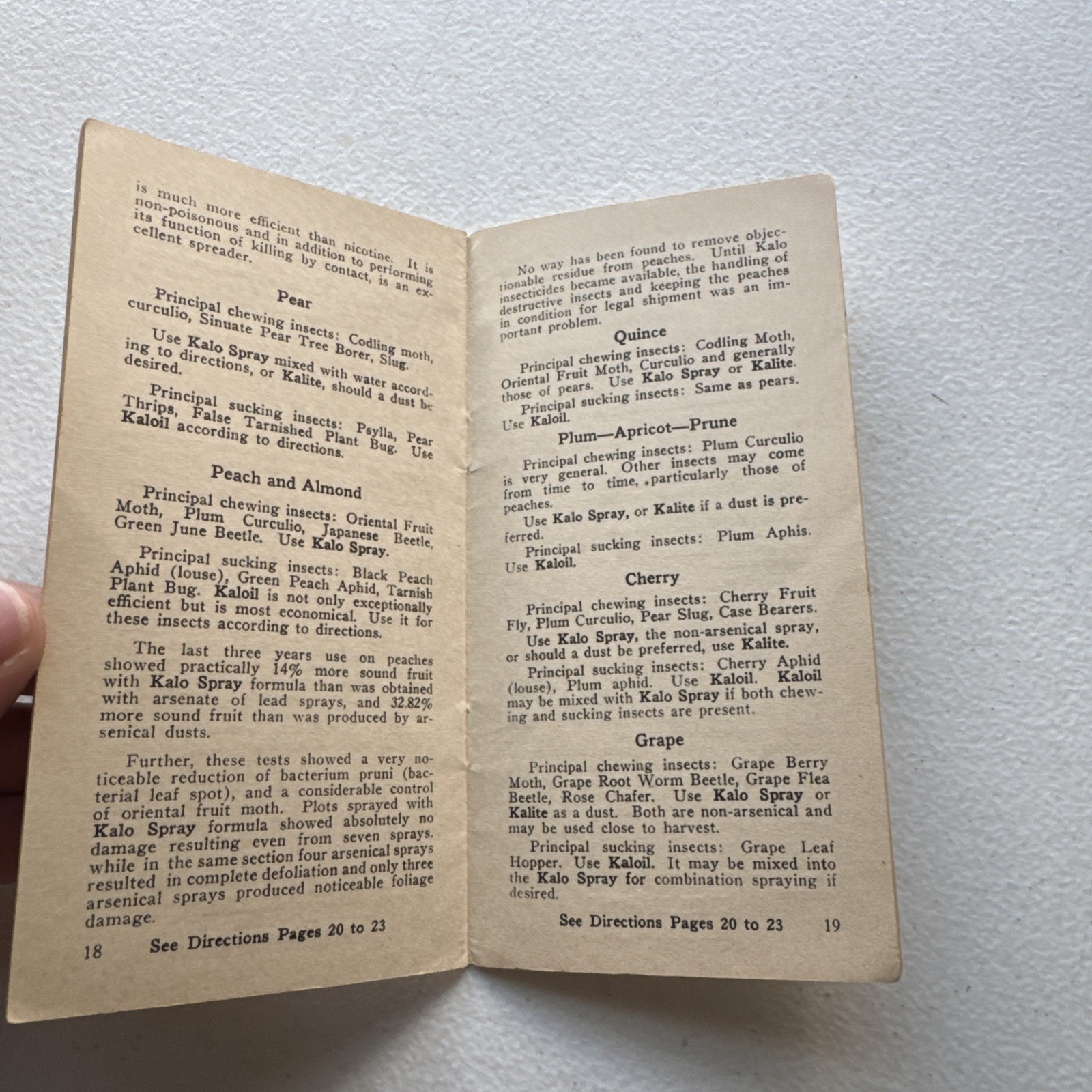 The Kalo Company How To Control Insects Without Arsenic, Lead, Copper Booklet