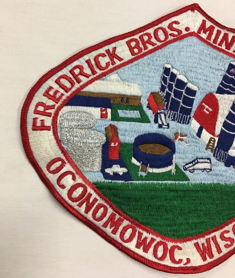 Vintage Patch Fredrick Bros Miniature Farms Oconomowoc, Wi. Large 9&Prime; X 7 1/2&Prime;