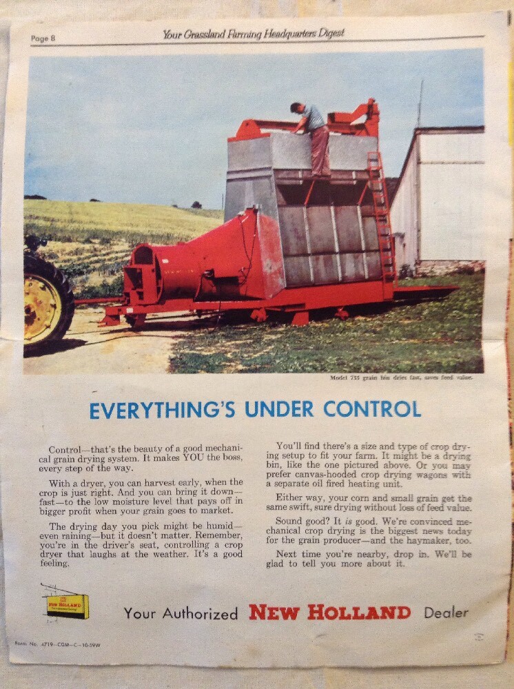 Smiths Esso Service News 1959 No.7 Farm Brochure In Great Condition