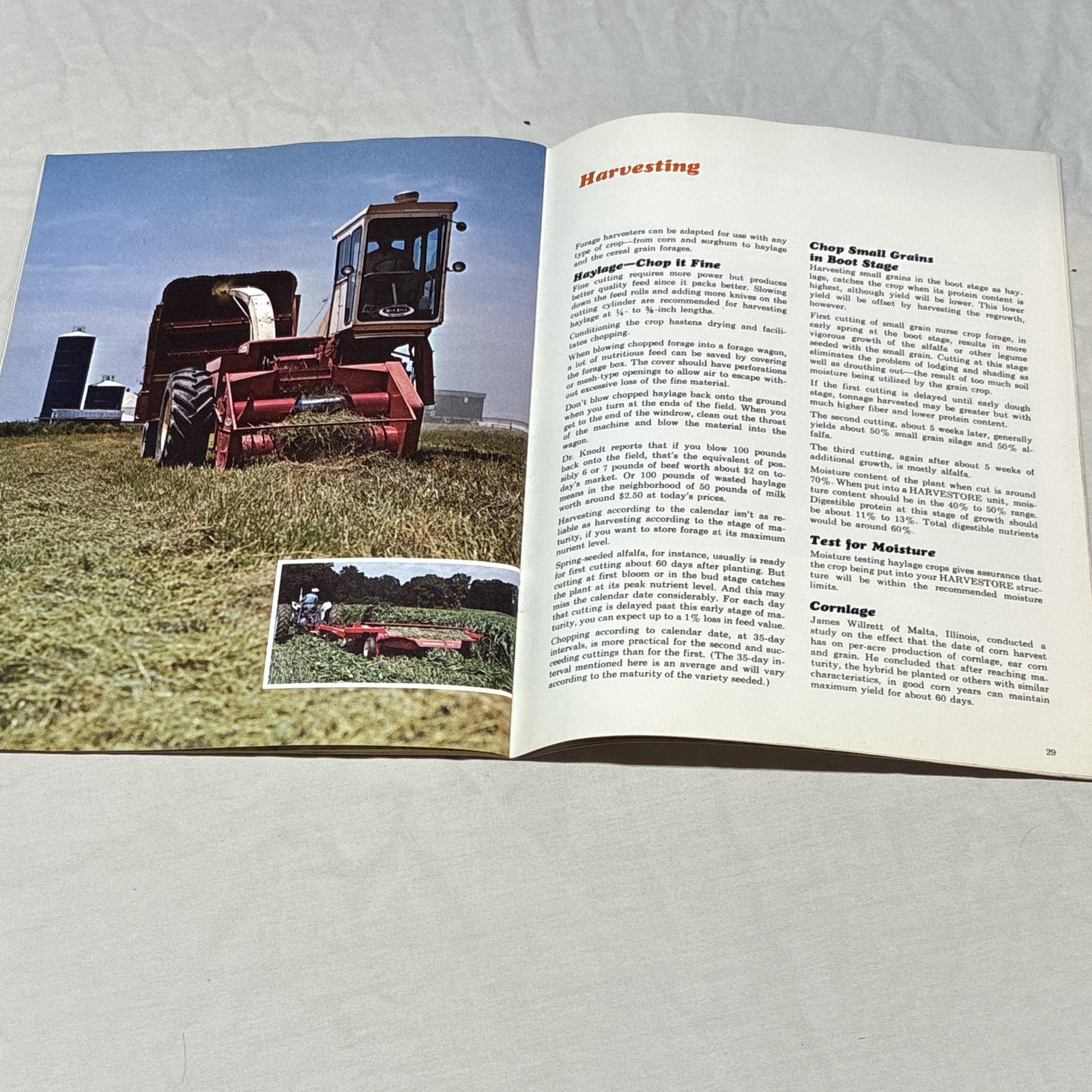 Lot of 4, A.O. Smith Harvestore System Haylage Agriculture Advertising Brochures