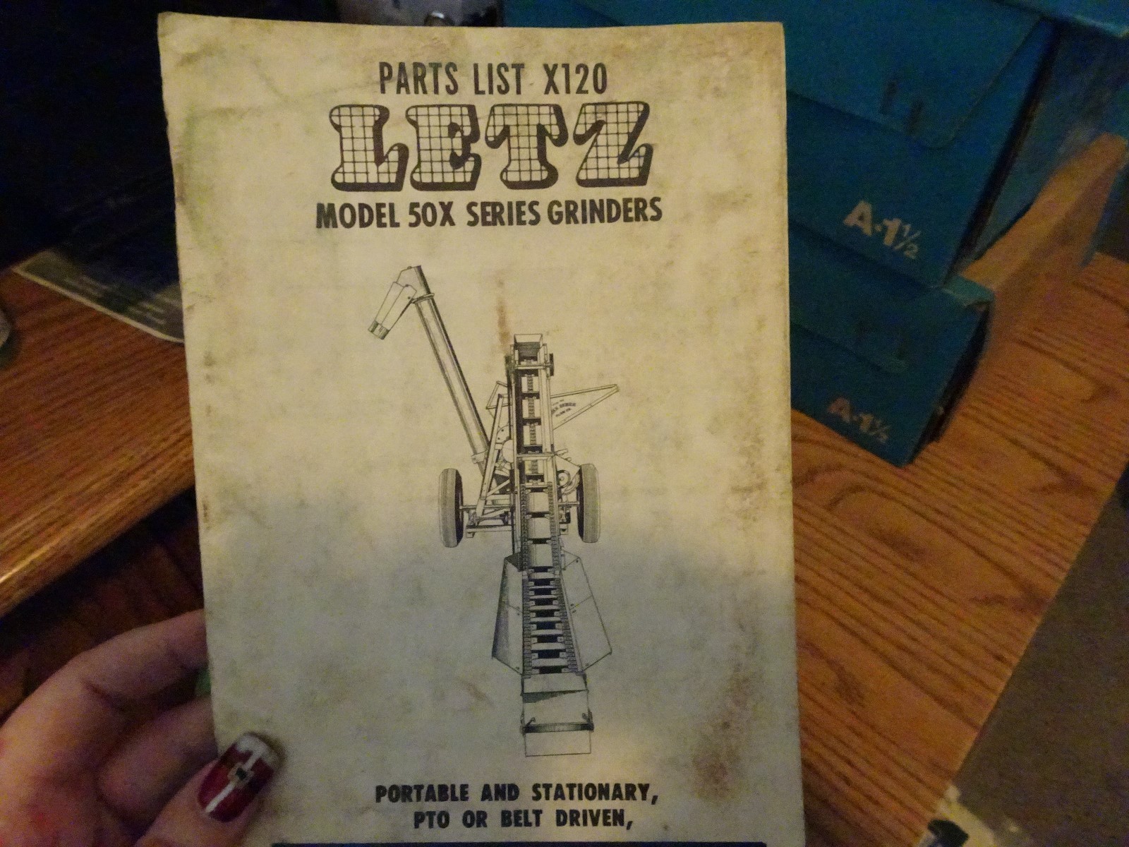 Letz Parts List X120 Model 50X Series Grinders