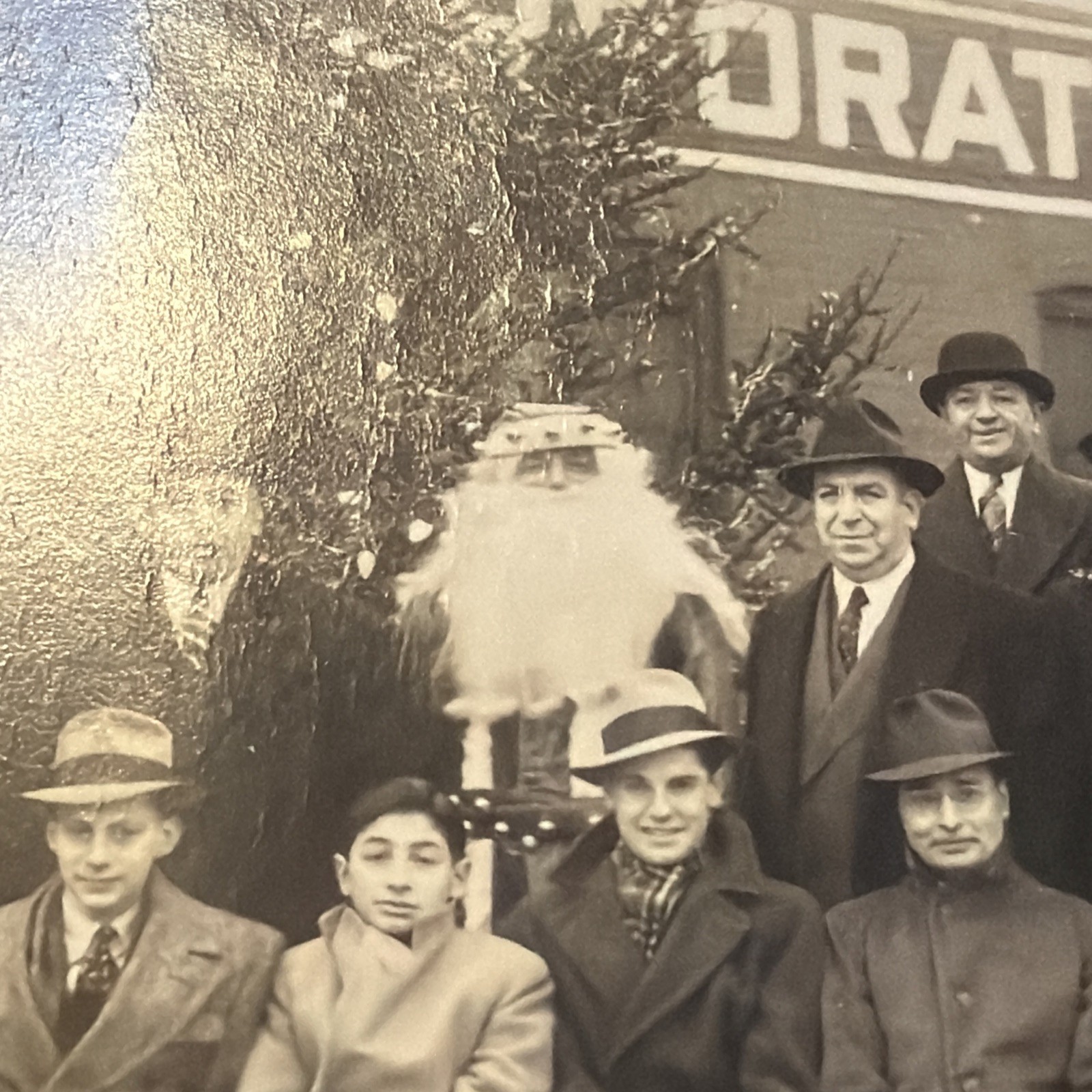 1937 Jersey City NJ Schiavone-Bonomo Corporation Christmas Party Photo