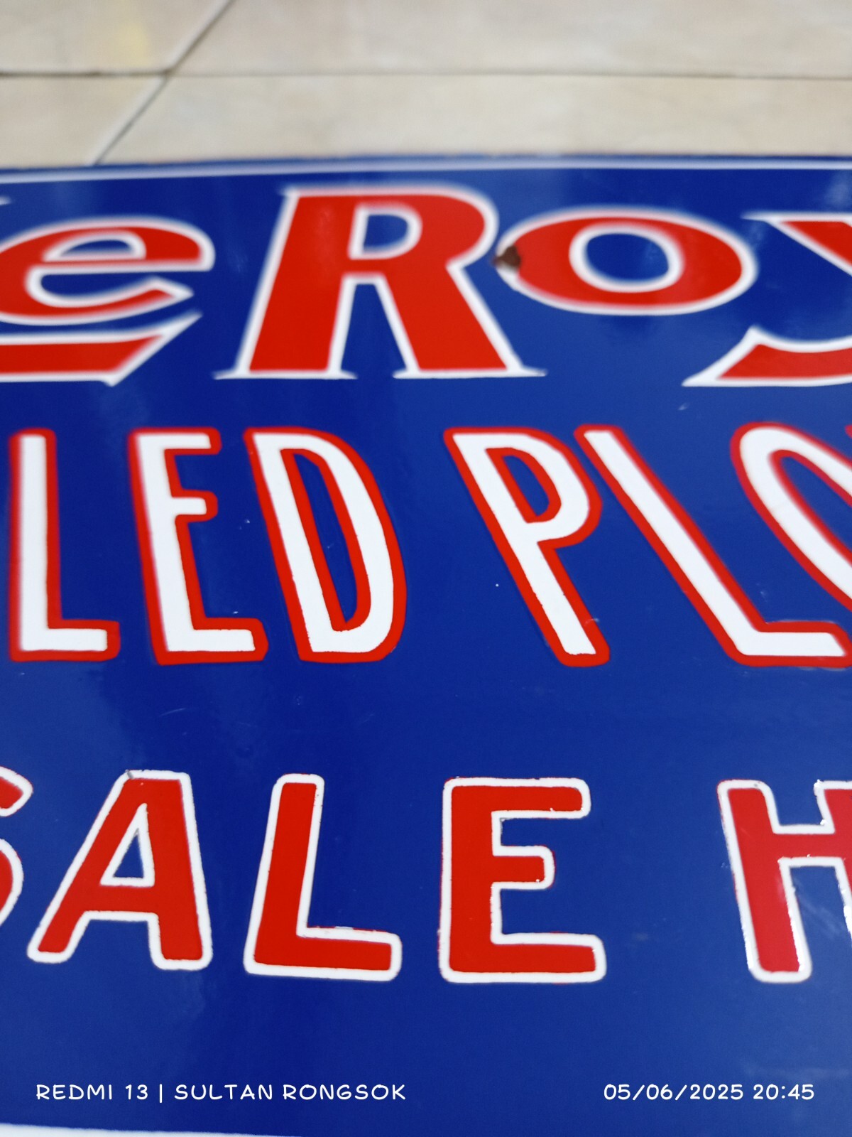 Double Side Le Roy Chilled Plows for Sale Here 34×25 cm Steel Plate Vintage Mod
