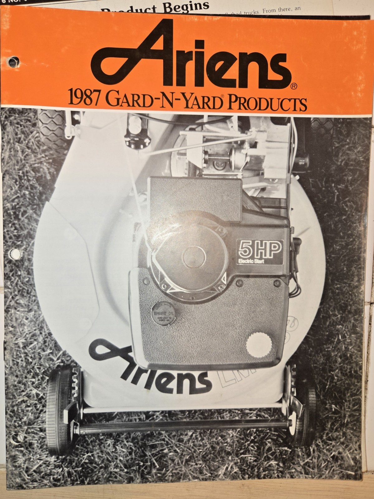 1987 ARIENS DEALERSHIP ADVERTISING BROCHURES SNOW THROWERS