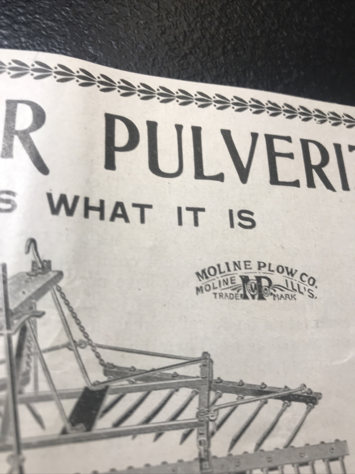 ORIGINAL 1900 Moline Plow Co. Farm Advertising – Moline – Illinois