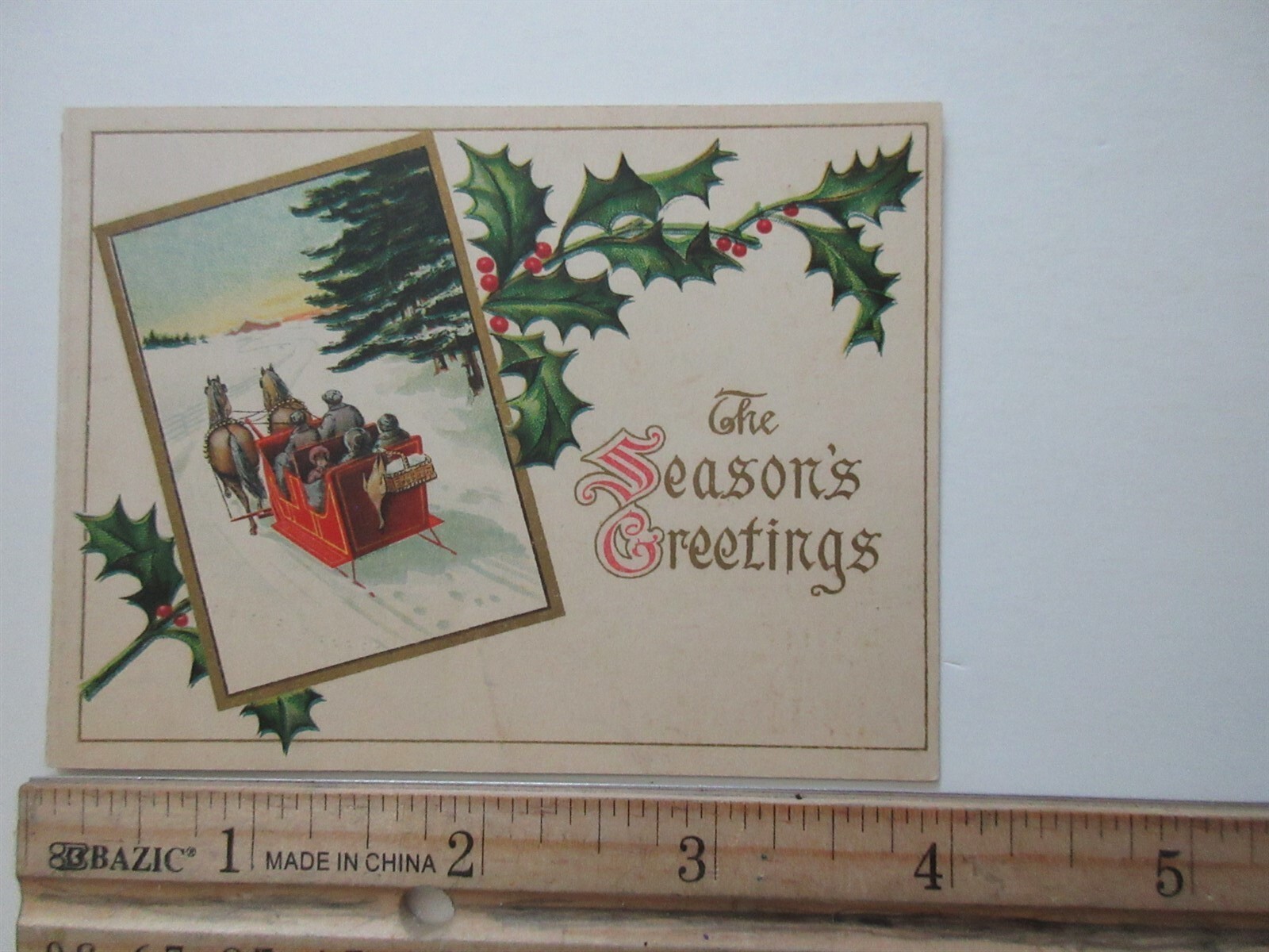 FARM JOURNAL Philadelphia PA Trade Card Christmas Advertising Agriculture Vtg