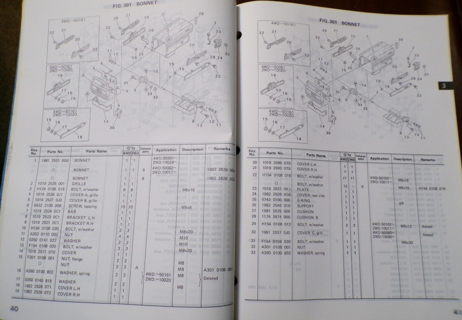 Mitsubishi MT180, MT180D Tractors Parts Catalog 1986