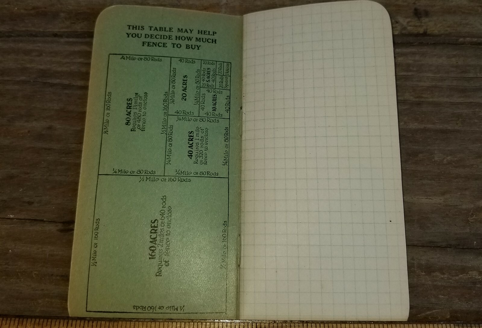 ANTIQUE MONARCH RED BRAND FENCE POCKET NOTEBOOK ADVERTISING PEORIA ILLINOIS