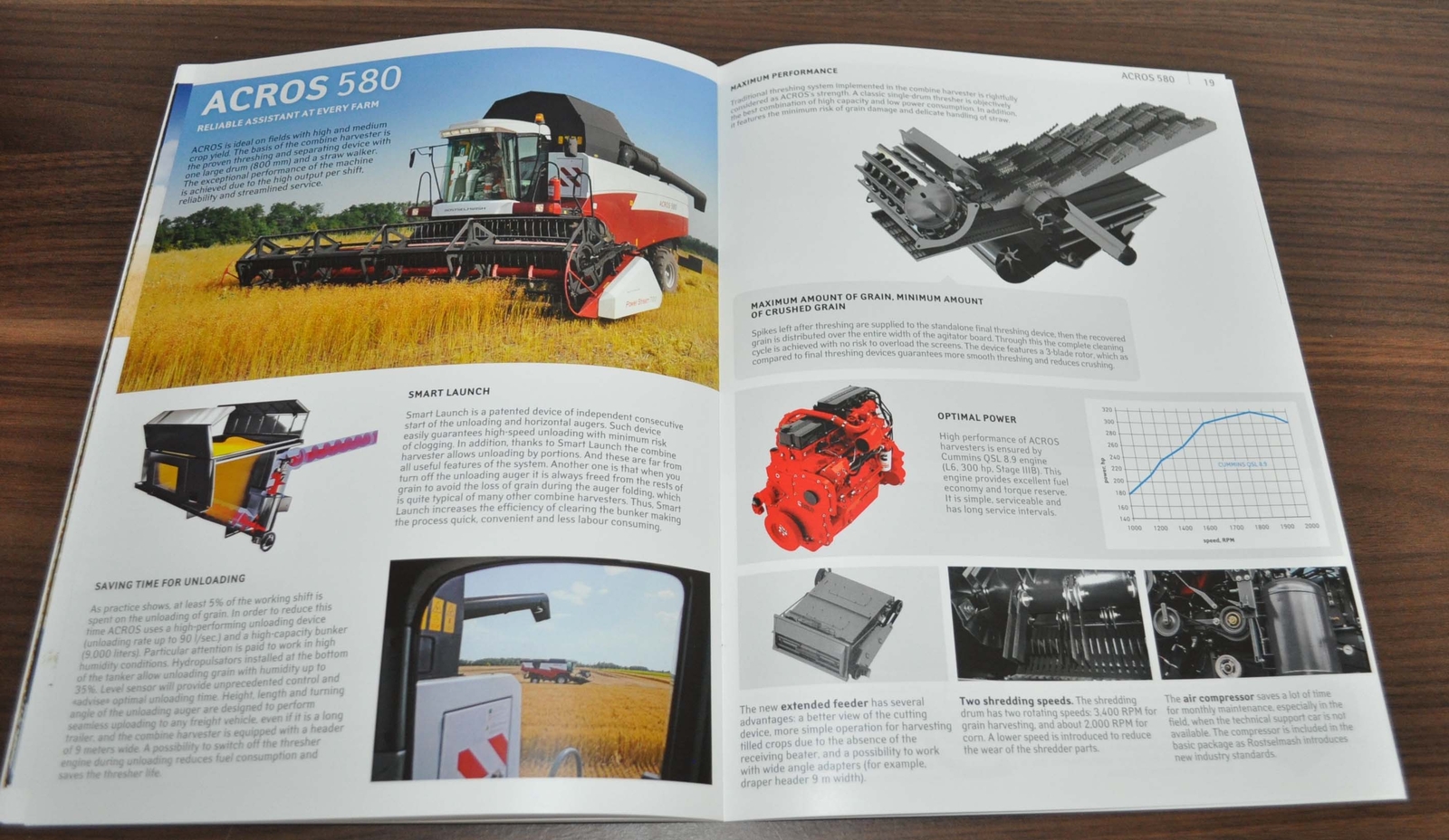 Rostselmash Grain Harvesting Machinery 2015 Agriculture Russia Brochure Prospekt