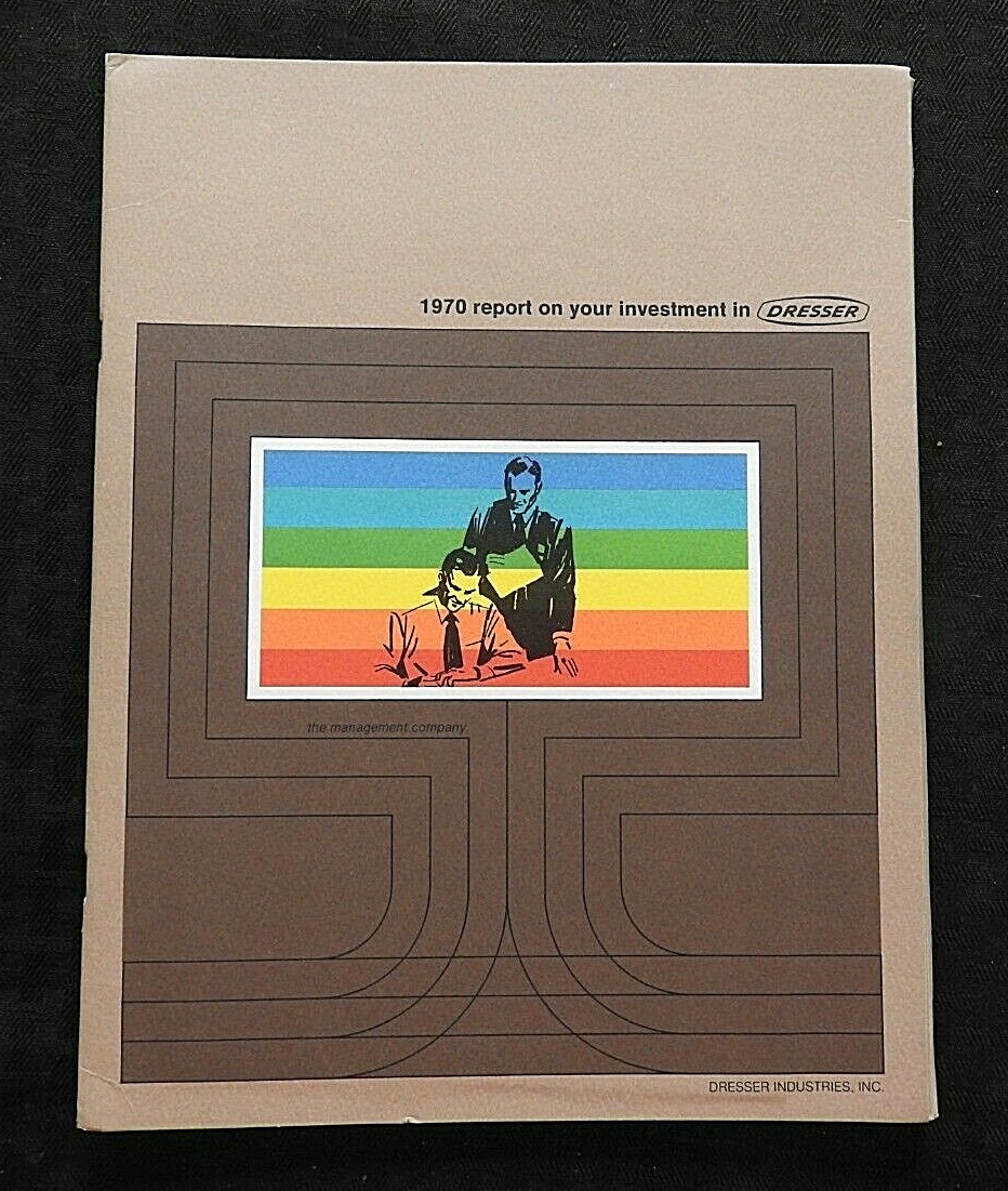 1969 1970 DRESSER INDUSTRIES ANNUAL REPORT STOCK HOLDER PORTFOLIO DALLAS TX NRMT