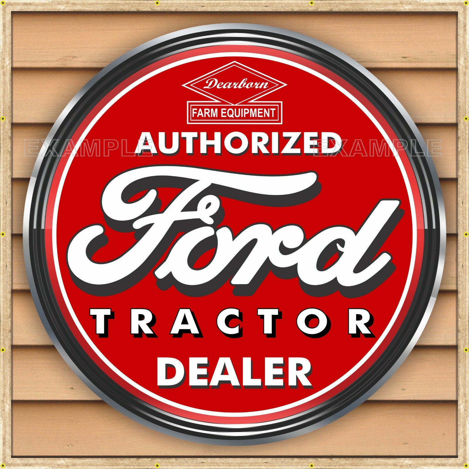 FORD TRACTOR DEARBORN DEALER STYLE SIGN REMAKE BANNER MURAL MED L XL XXL SIZES