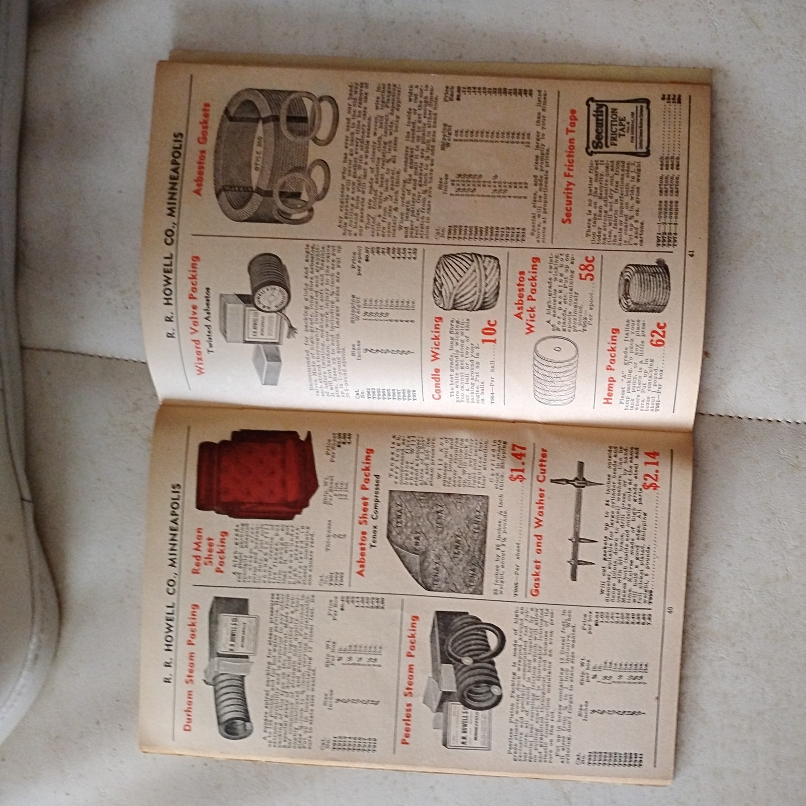 Vintage 1938 R.R. Howell & Co. Thresher & Power Farming Supplies Catalog T-38