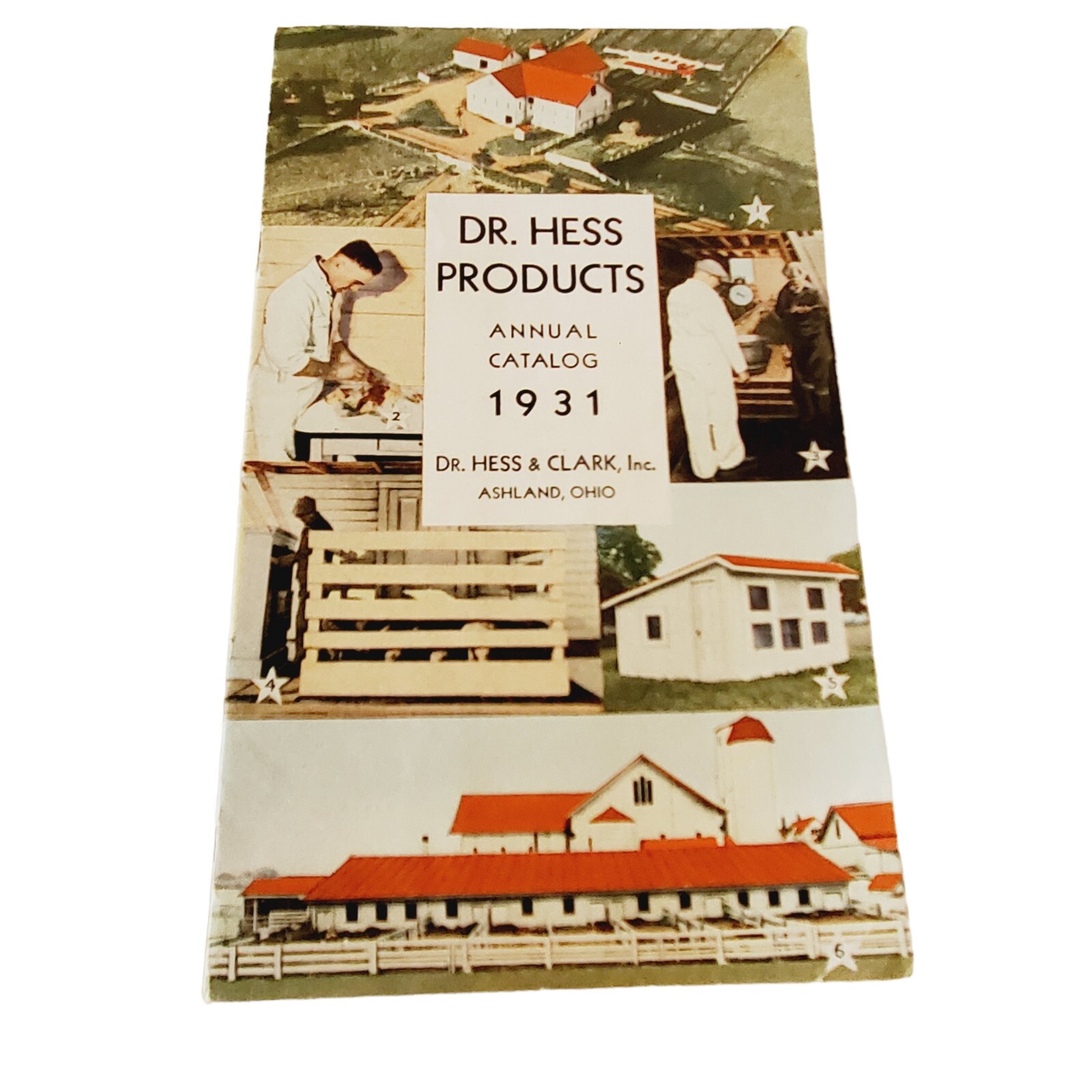 1931 Dr. Hess Clark Products Catalog Ashland Ohio 24 Page Book Animal Husbandry