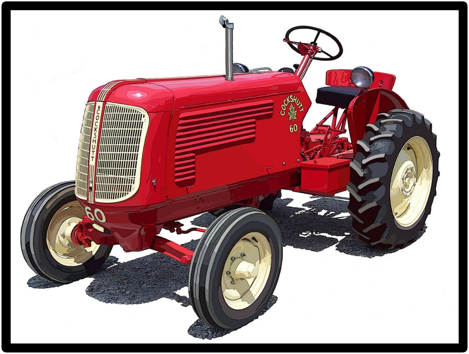 Cockshutt Tractors Model 60 Collectible Metal Sign Large Size: 12 x 16&Prime;