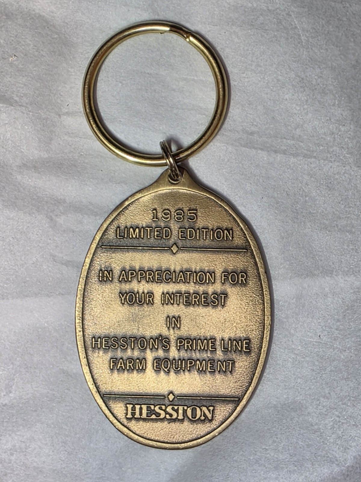 Hesston Prime Line 1984 1985 and 1986 Limited Edition Tractor Keychains