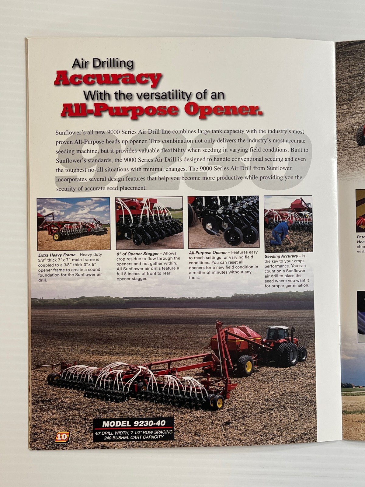 Sunflower – Grain Drills All Purpose – Sales Brochure *Original Brochure* 2003