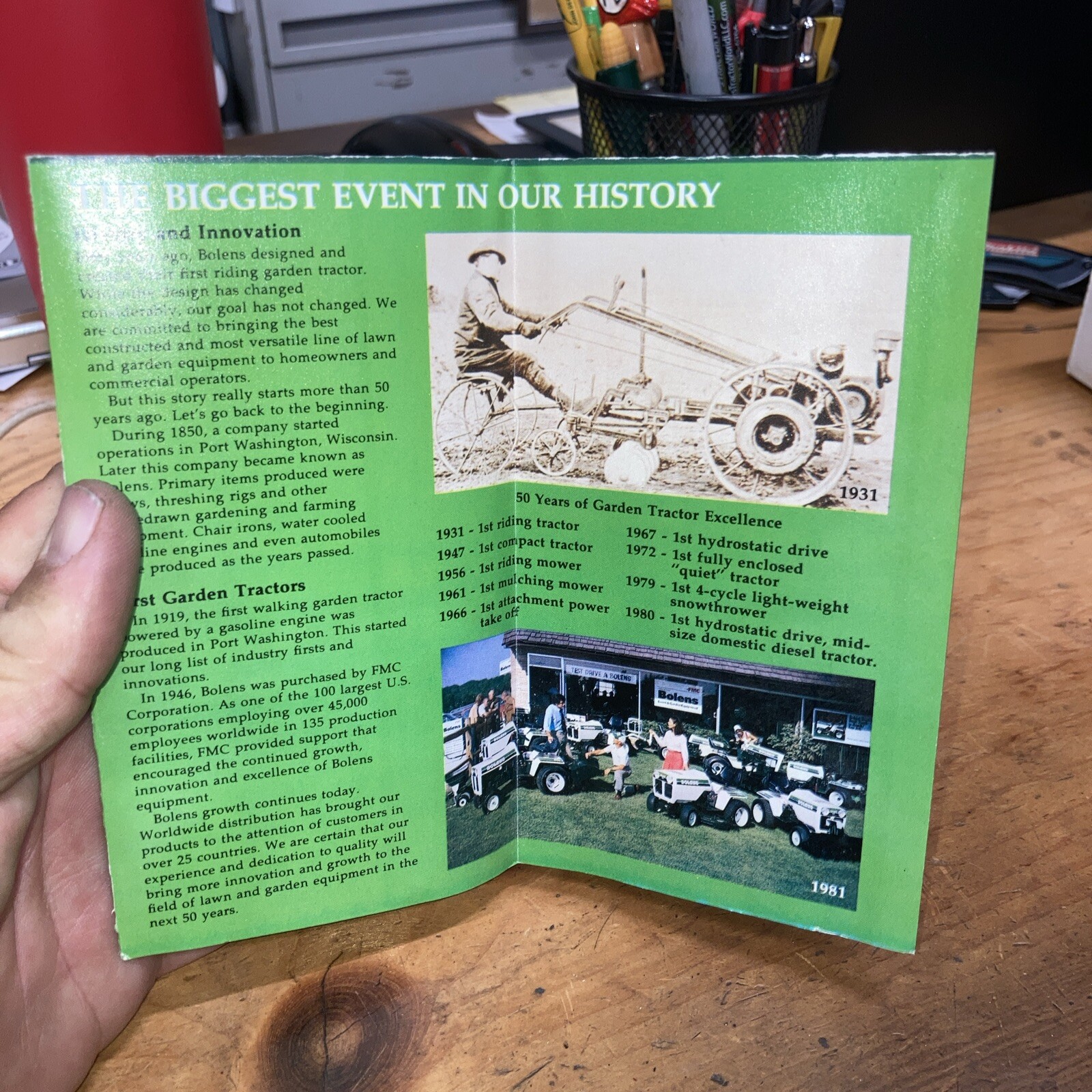 Bolens 1982 Big Event Fold Out