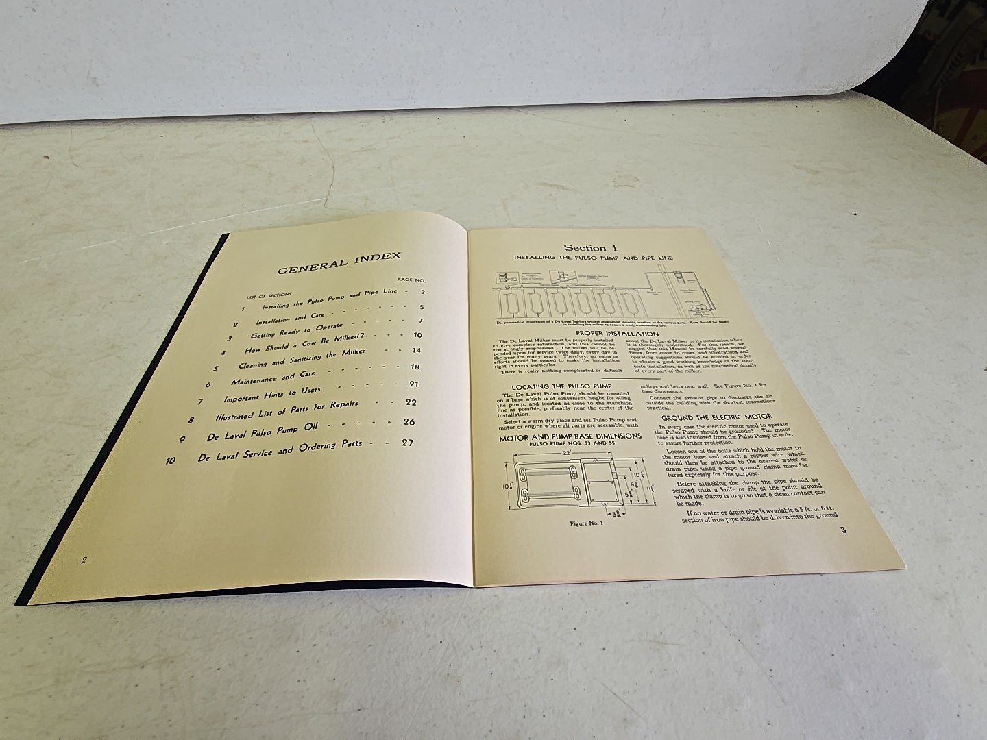 Vintage 1947 De Laval Sterling Milker Advertising Instruction Manual