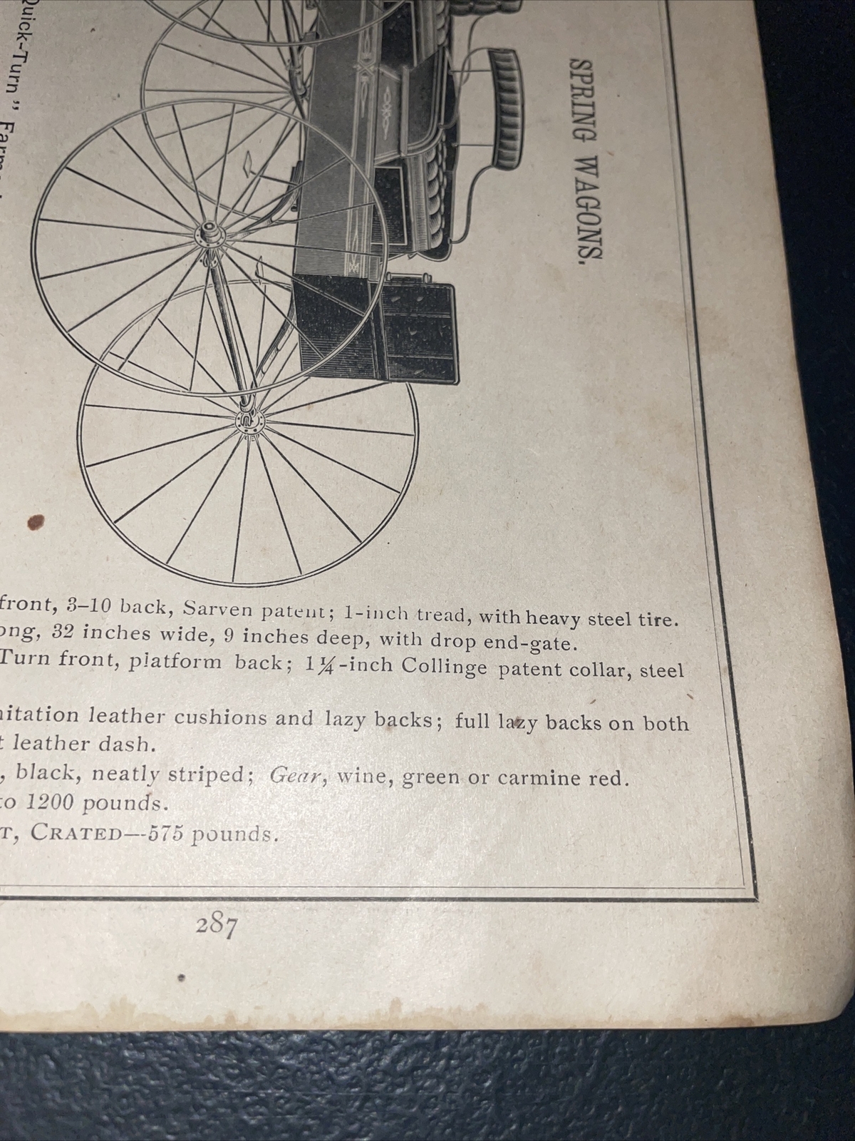 1891 Baldwin – Farmer’s Spring Wagon – Farm Advertising – New Orleans