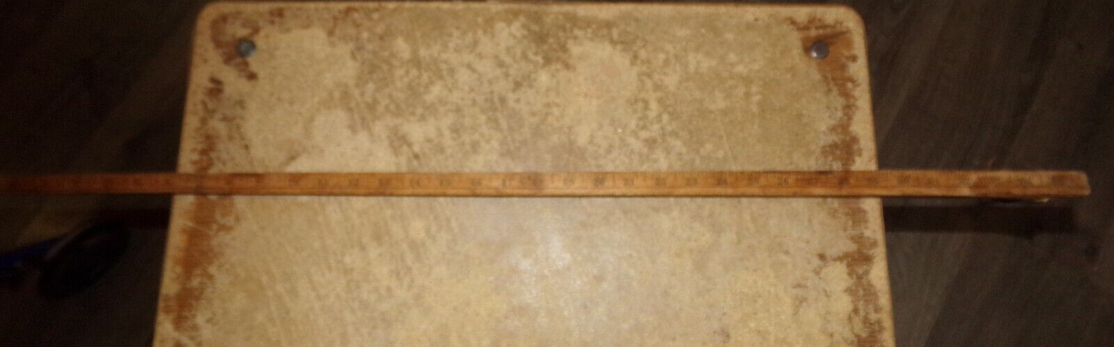 vintage new holland lanark-rock falls square wood yardstick good used