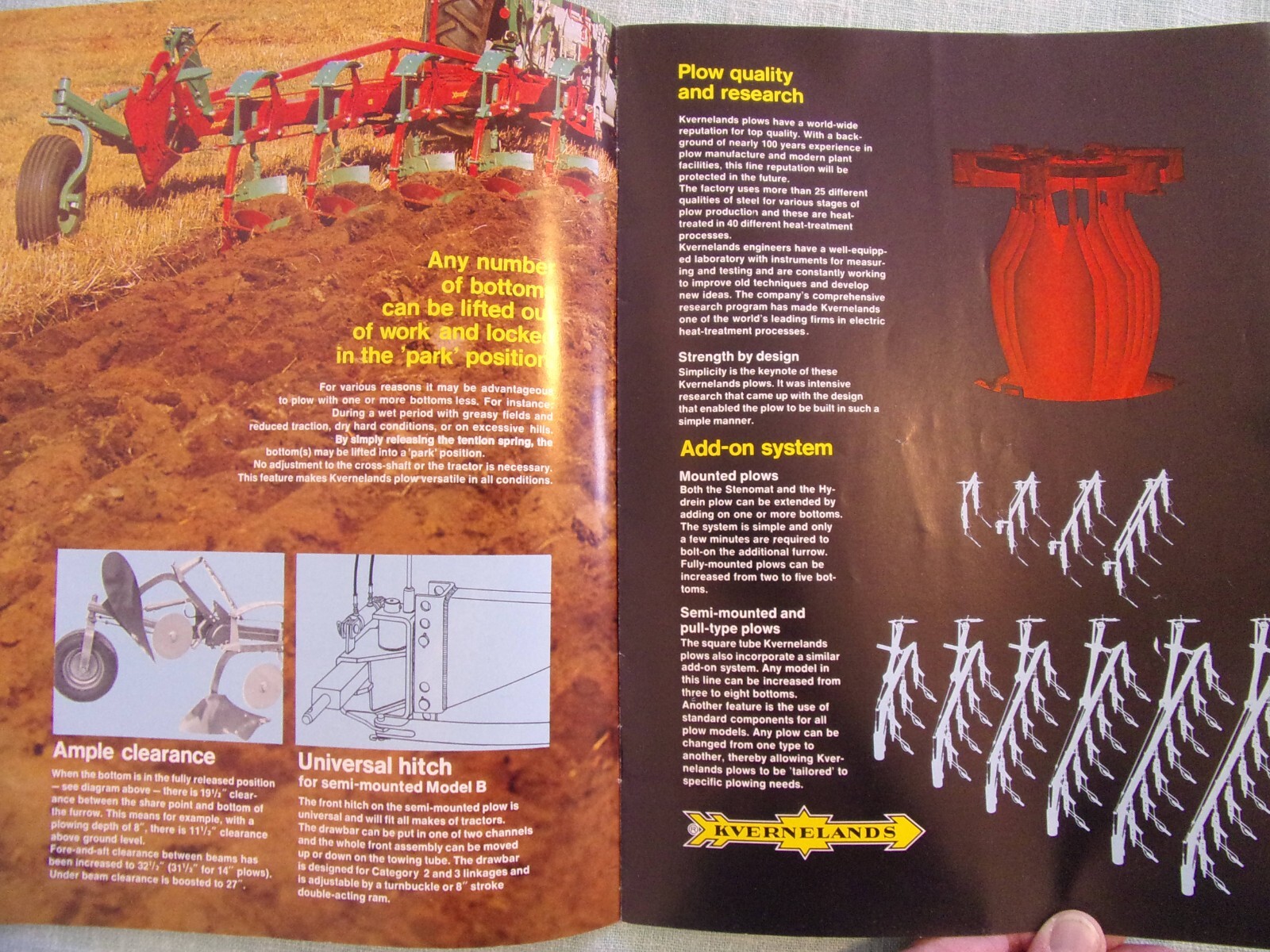 Kvernelands Mounted & Semi-mounted Plow Dealers Brochure Norway