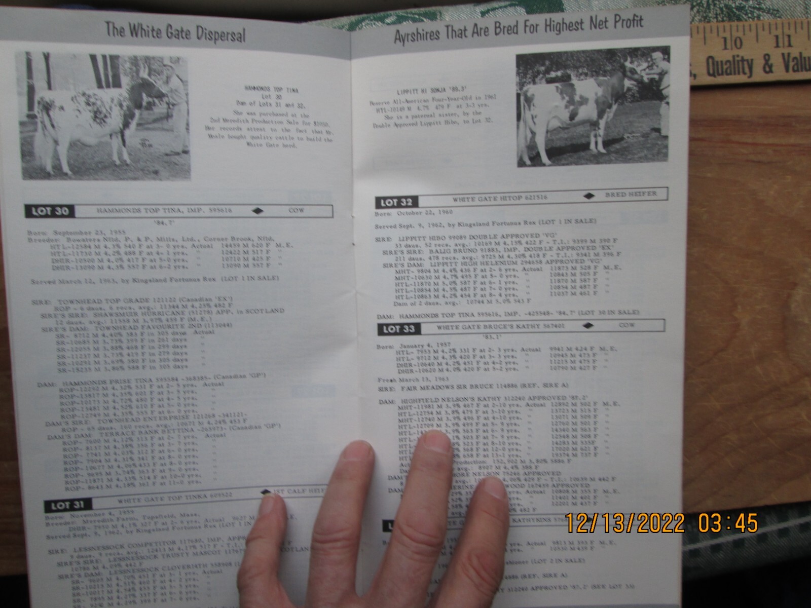 white gate farm east ayrshire dispersal LYME Connecticut booklet