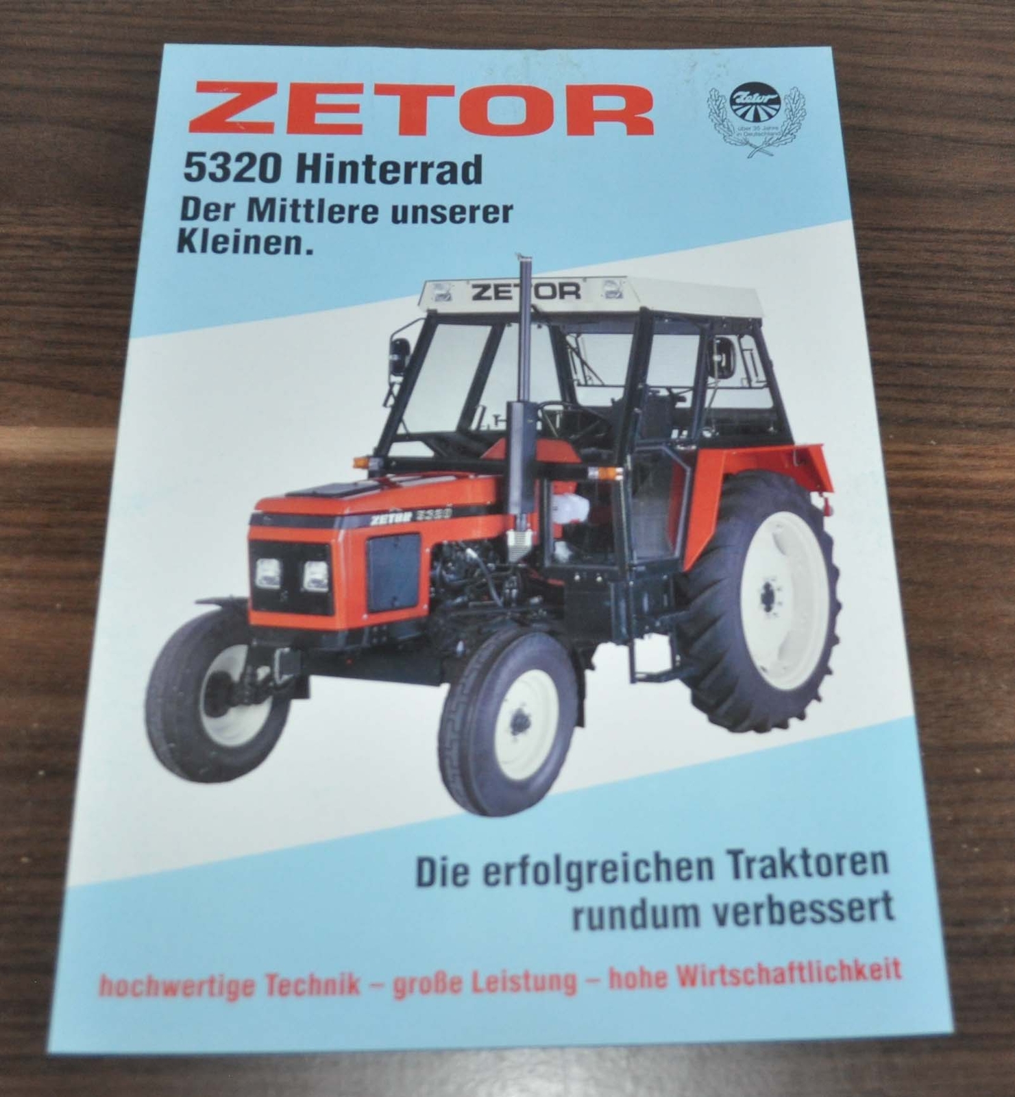 Zetor 5320 Hinterrad Tractor Specification Brochure Prospekt