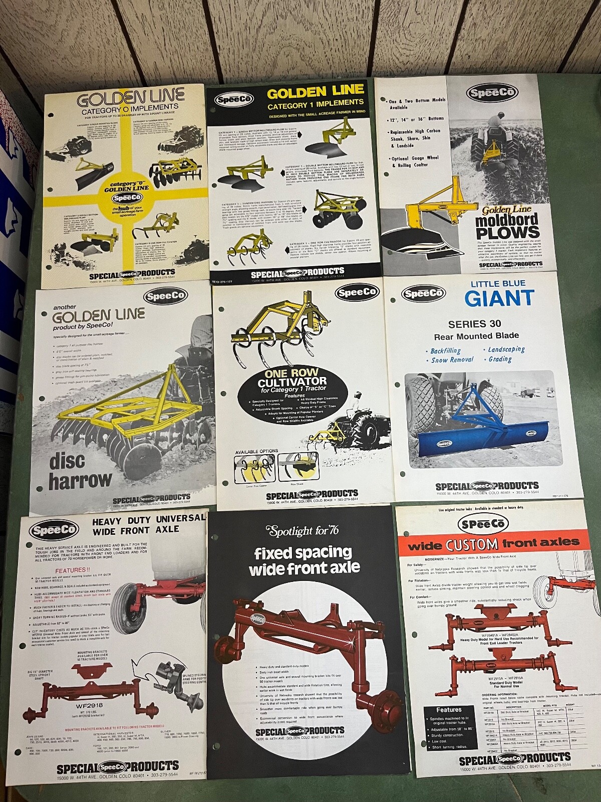 Collection Of SpeeCo Agriculture Equipment Advertising