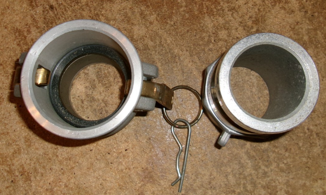 2-lot dixon 2&Prime; aluminum male + female water hose couplers new