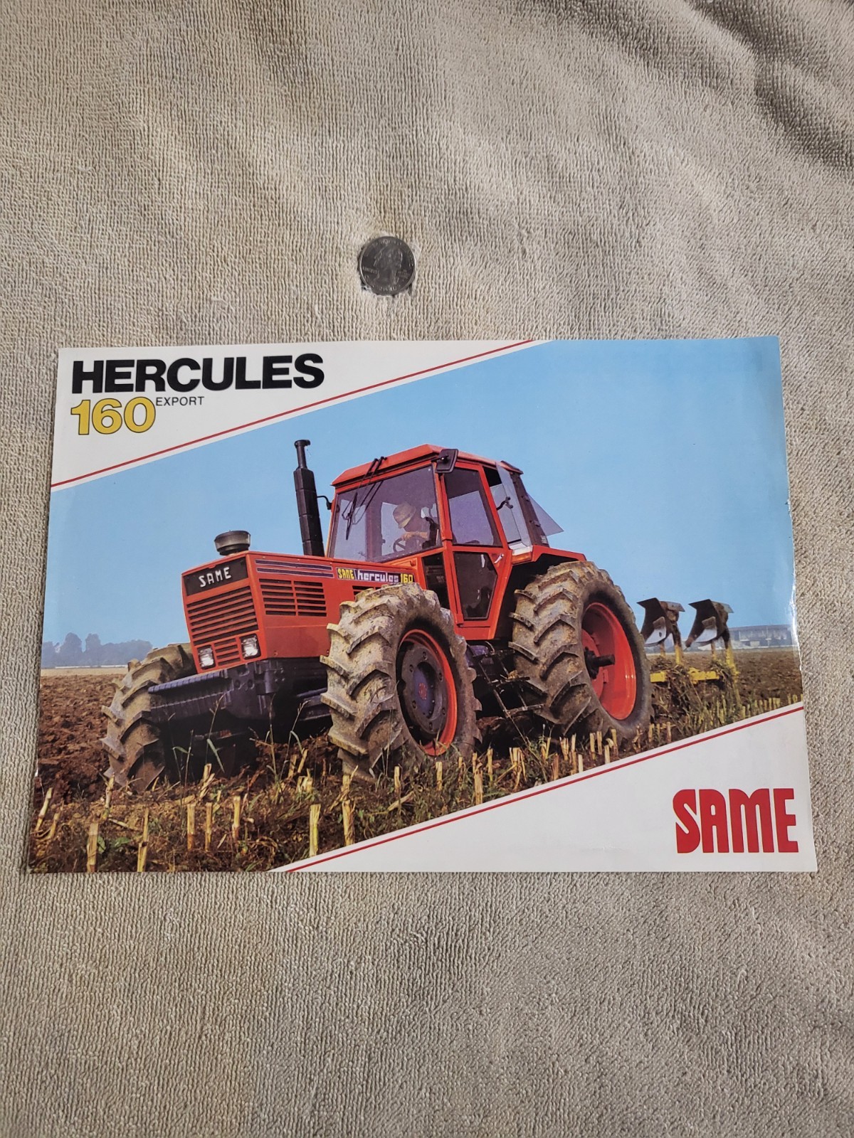 Vintage 1981 SAME Hercules 160 Export Tractor Dealer Sales BROCHURE Turbo Diesel
