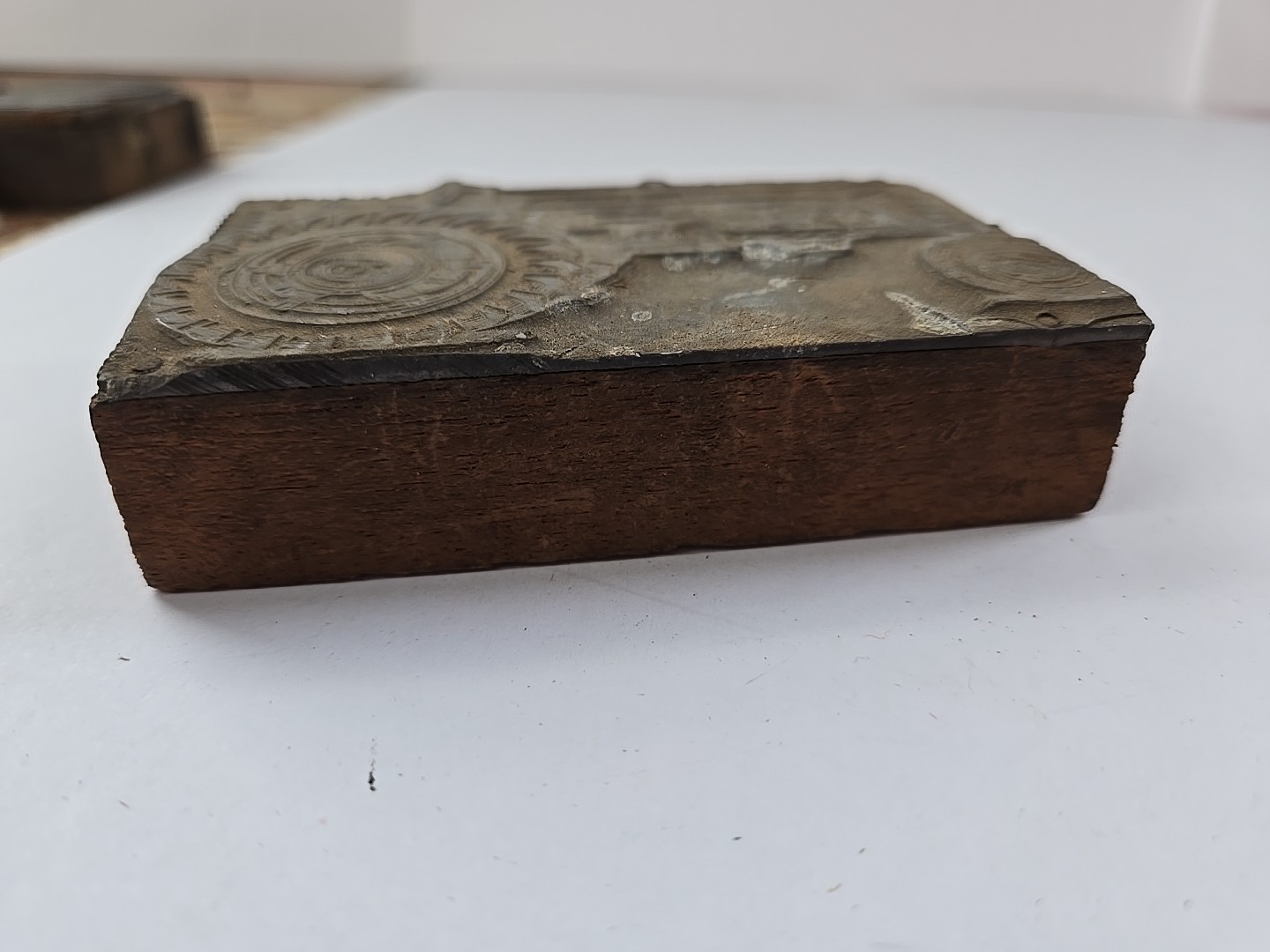 VINTAGE Typeset Printer Block Farmall Tractor Farming Ad Advertisement