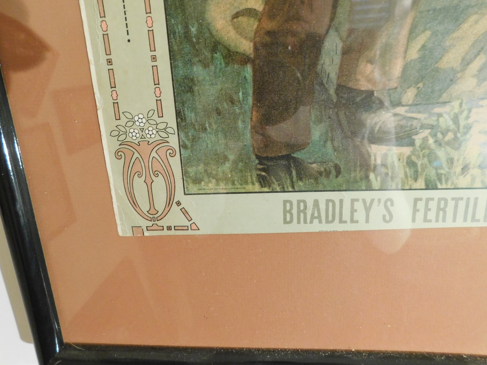 Vintage Bradley&rsquo;s Magazine Fertilizer Advertising Poster Framed
