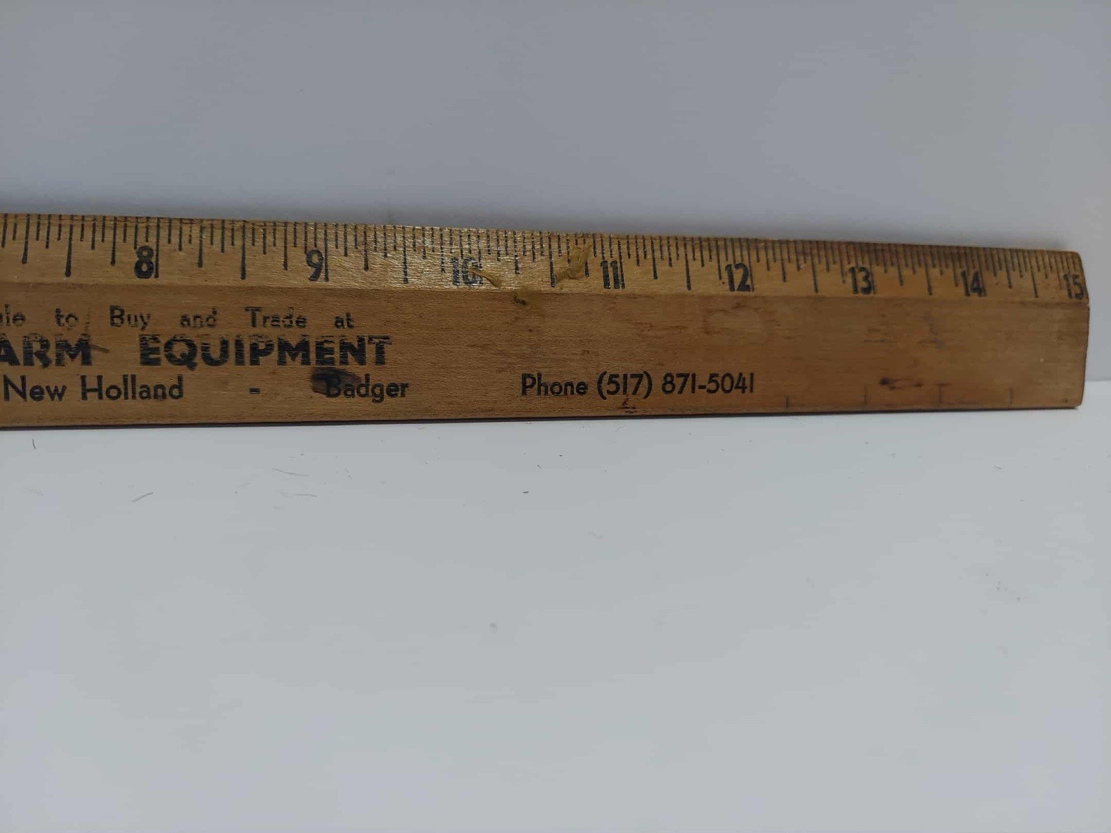 Vrg Jensen Farm Equipment MI Wood Ruler Gehl CASE New Idea New Holland Badger