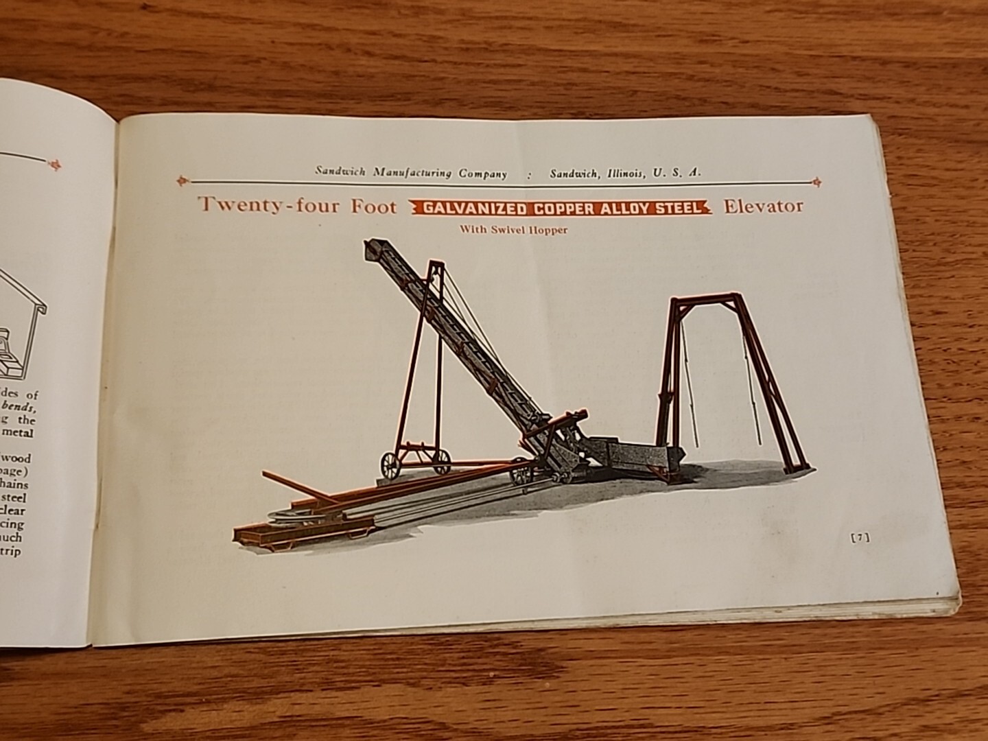 Sandwich Portable and Bucket Elevators Illinois Gas Engine