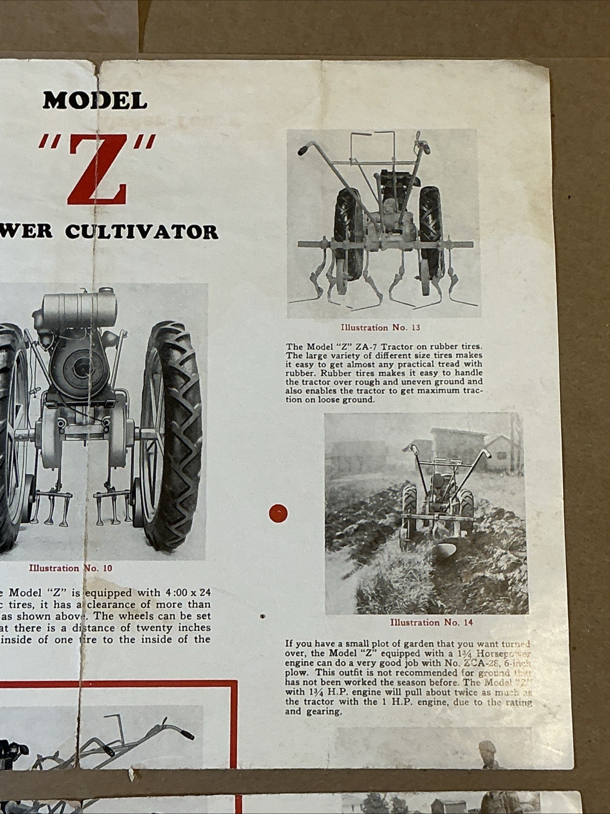 Vintage 1940s Power Model Z Brochure Price Lists And Letter INV-P1026
