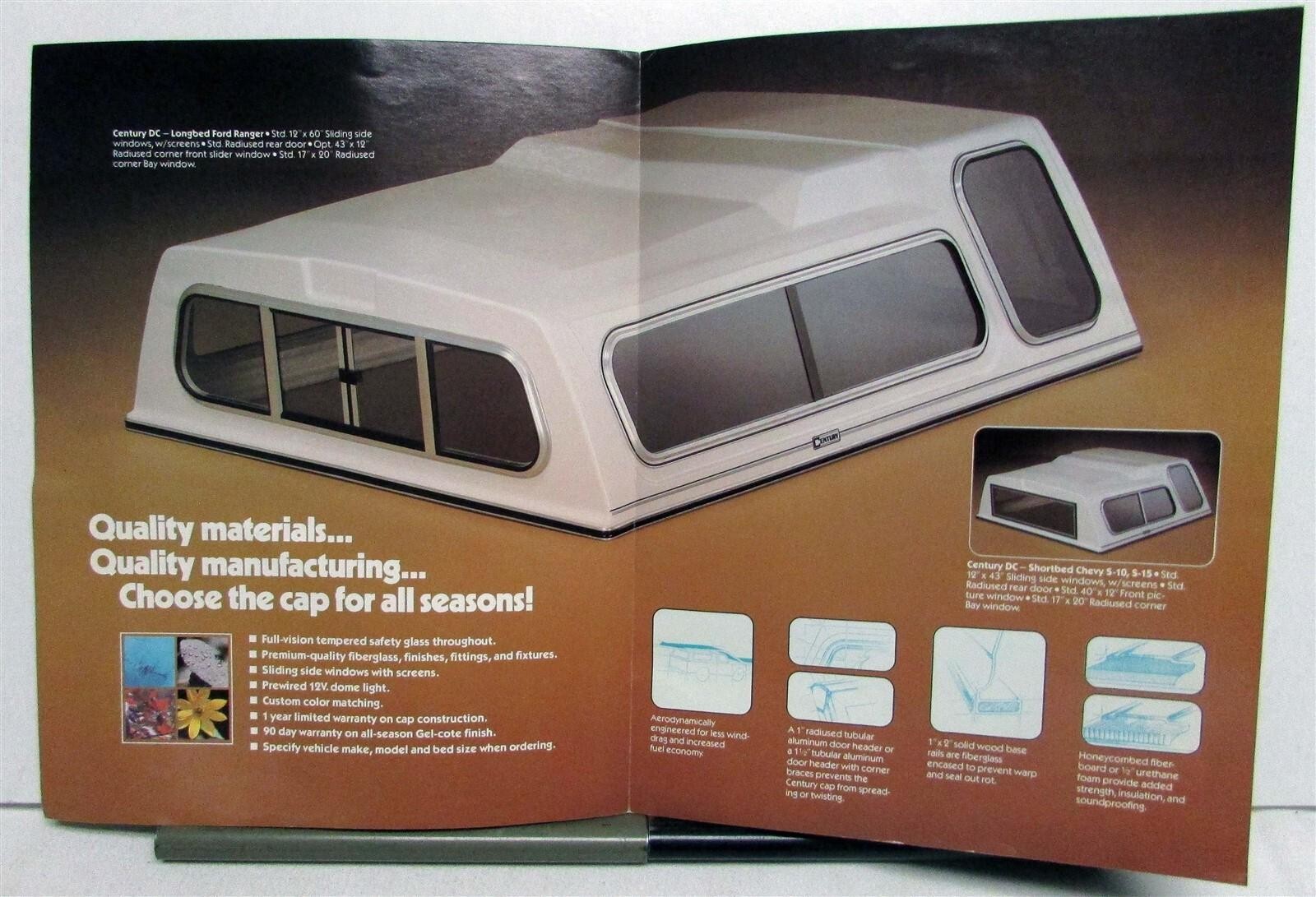 1981 20th Century Fiberglass Century DC Optional Features Sales Folder