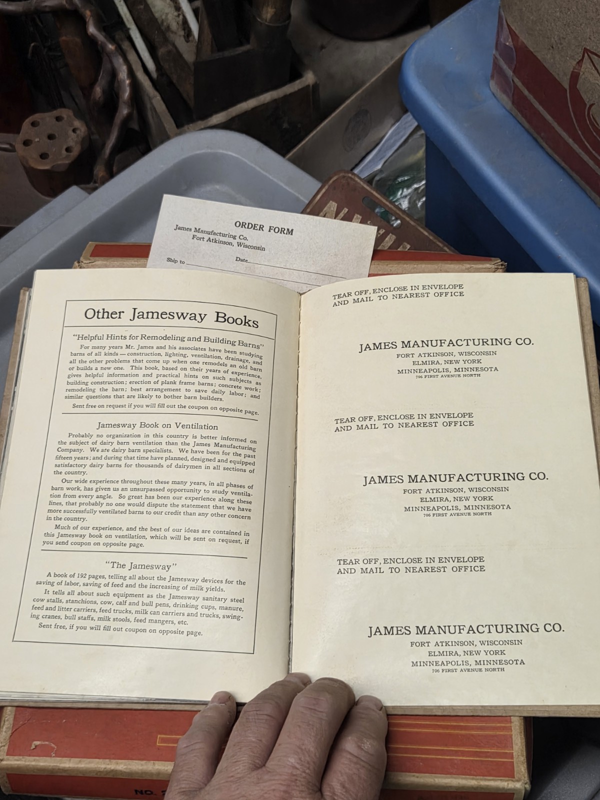1922 Original Jamesway BETTER BARNS Cattle Livestock Dairy Building Book