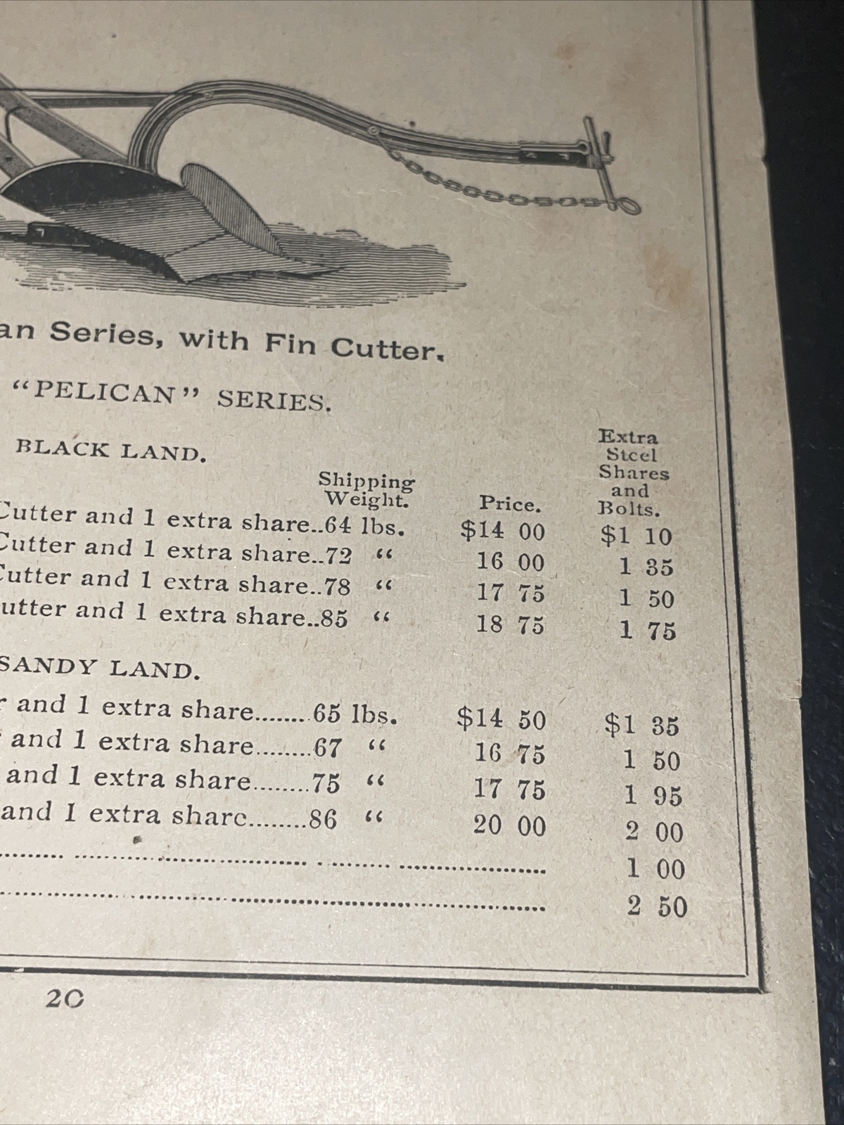 1891 Baldwin John Deere Pelican Plow Farm Advertising – New Orleans – Louisiana