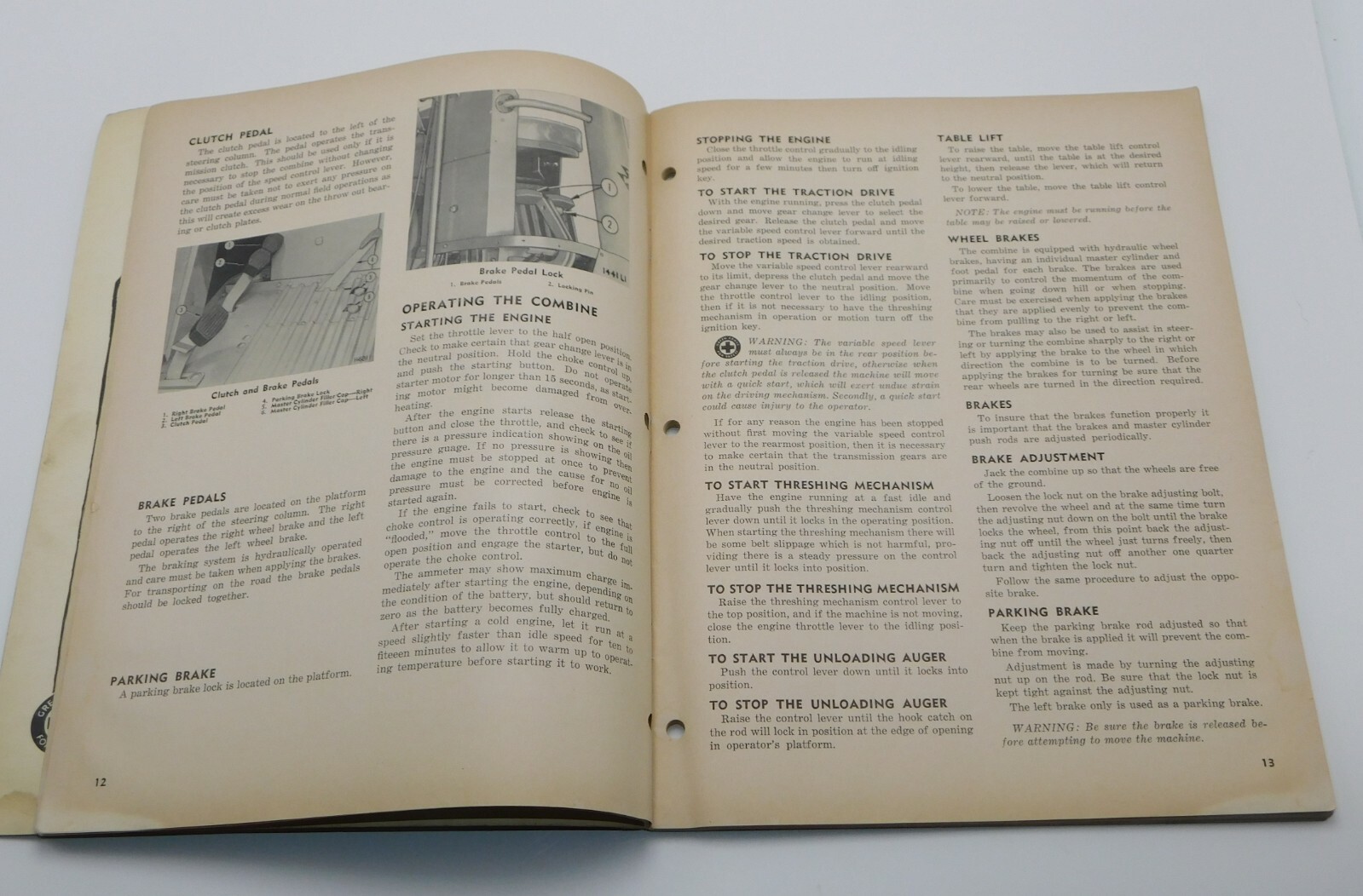 Massey-Harris No 72 SP Combine Owner’s Manual